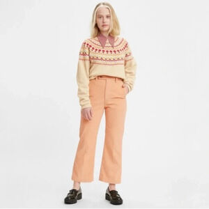 Levi's Math Club Flare High-Rise Peachy Plush Corduroy 70s Inspired Trouser